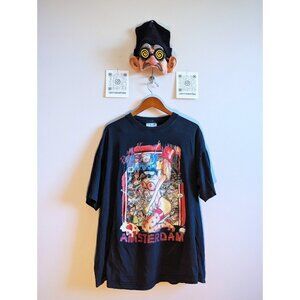Vintage Europe Trend Spots Red Light District Amsterdam Shirt - Large